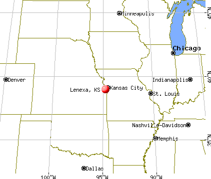 Lenexa, Kansas map