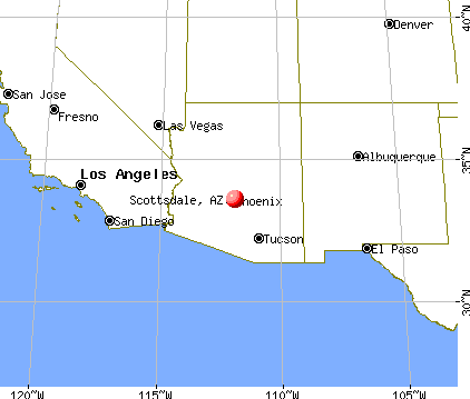 Scottsdale, Arizona map