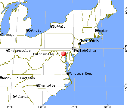 Catonsville, Maryland map