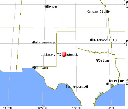 Lubbock, Texas map