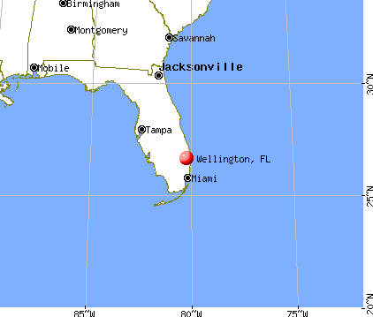 Wellington, Florida map