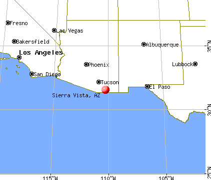 Sierra Vista, Arizona map