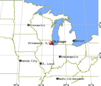 Streamwood, Illinois map