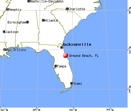 Ormond Beach, Florida map