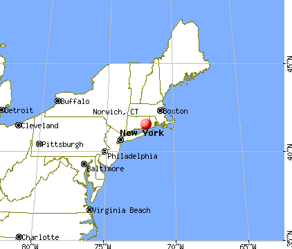 Norwich, Connecticut map