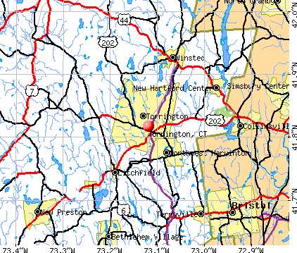 Torrington, CT map