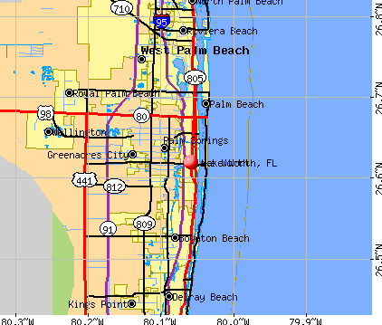 lake worth fl zip code map Lake Worth Florida Fl 33460 33480 Profile Population Maps lake worth fl zip code map