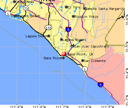 Dana Point, CA map