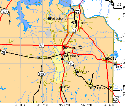 Sherman Texas On Map Sherman, Texas (Tx 75090) Profile: Population, Maps, Real Estate, Averages,  Homes, Statistics, Relocation, Travel, Jobs, Hospitals, Schools, Crime,  Moving, Houses, News, Sex Offenders