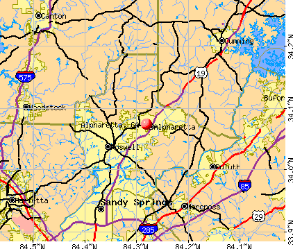 General Map; Google Map; MSN Map. Alpharetta, GA map