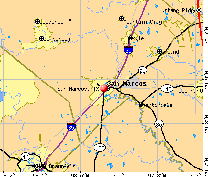 San Marcos, TX map