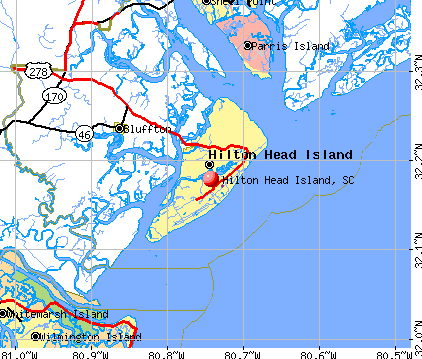 Hilton Head Island, SC map
