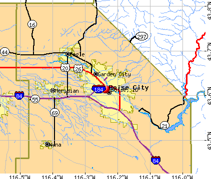 Boise, ID map