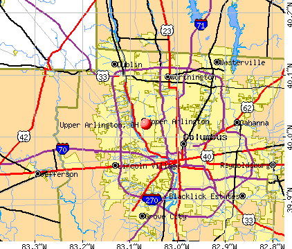 Upper Arlington, OH map