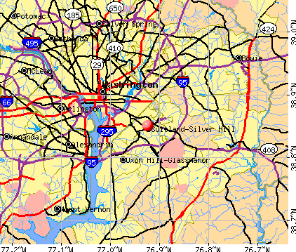 Suitland-Silver Hill, MD map