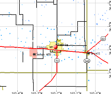 Clovis, NM map