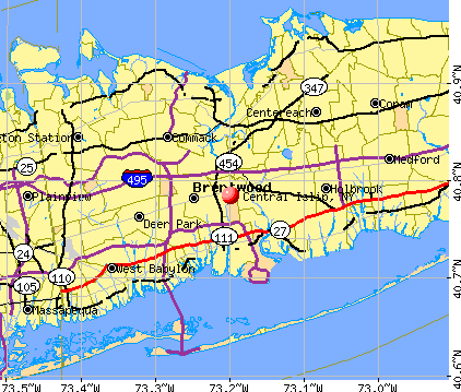 Central Islip, NY map