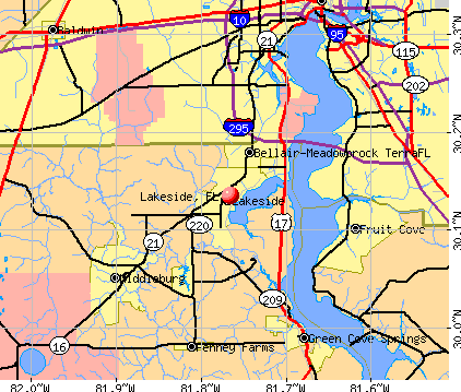 Lakeside, FL map