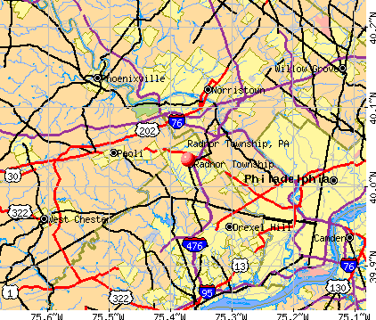 Radnor Township, PA map