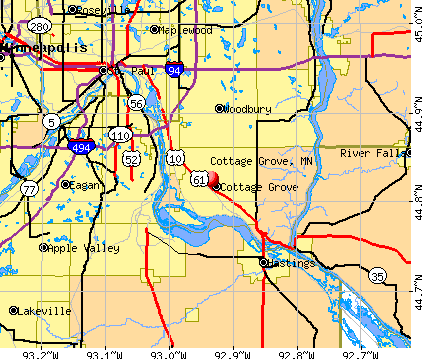 Cottage Grove, MN map