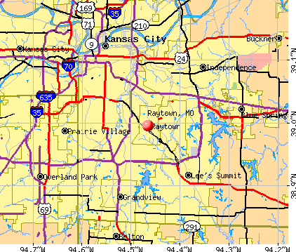 Raytown, MO map