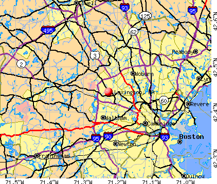 Lexington, MA map