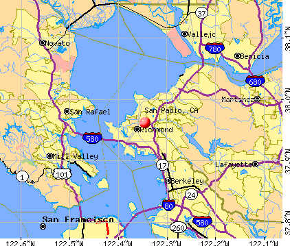 San Pablo, CA map