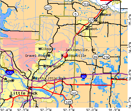 Jacksonville, AR map