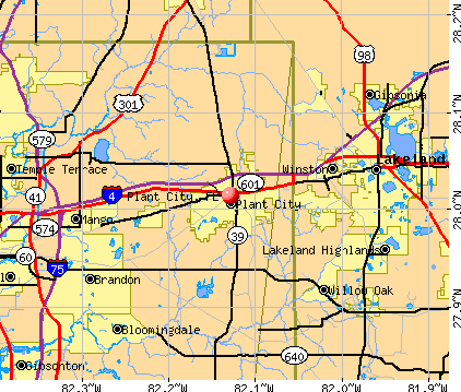 Plant City, FL map