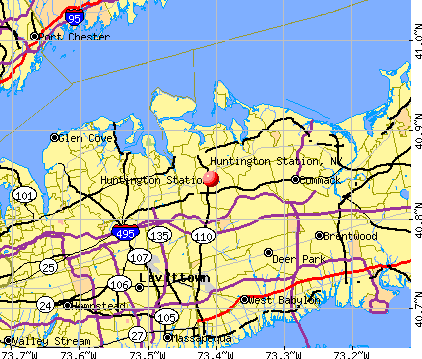 Huntington Station, NY map