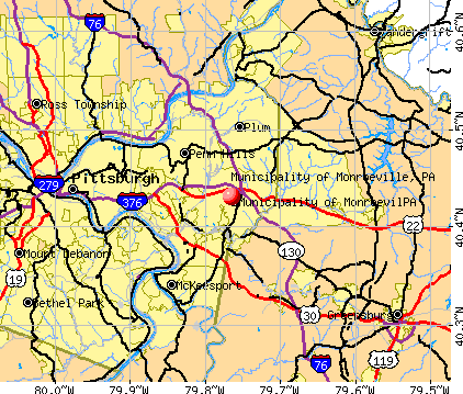 Municipality of Monroeville, PA map