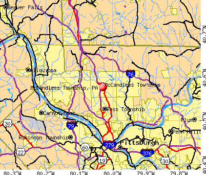McCandless Township, PA map