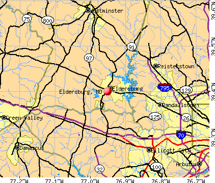 Eldersburg, MD map