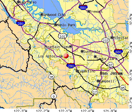 Los Altos, CA map