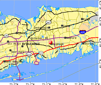 Holbrook, NY map