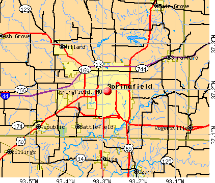 Springfield Mo City Map Springfield, Missouri (Mo) Profile: Population, Maps, Real Estate,  Averages, Homes, Statistics, Relocation, Travel, Jobs, Hospitals, Schools,  Crime, Moving, Houses, News, Sex Offenders