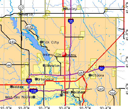 Ankeny, IA map