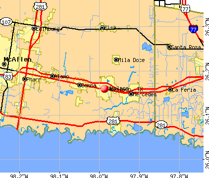 Weslaco, TX map