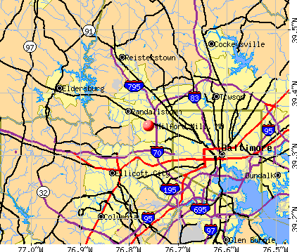 Milford Mill, MD map
