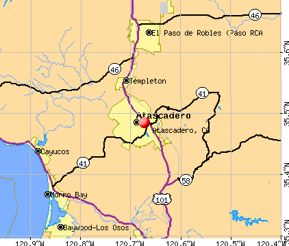 Atascadero, CA map