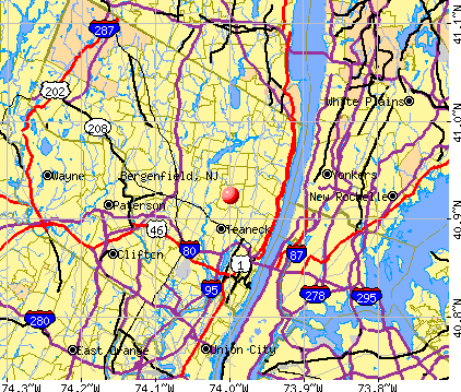 Bergenfield, NJ map