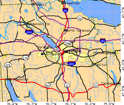 Syracuse, NY map