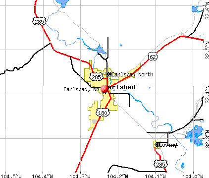 Carlsbad, NM map