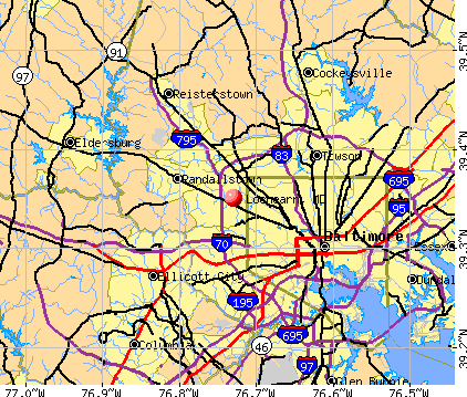 Lochearn, MD map