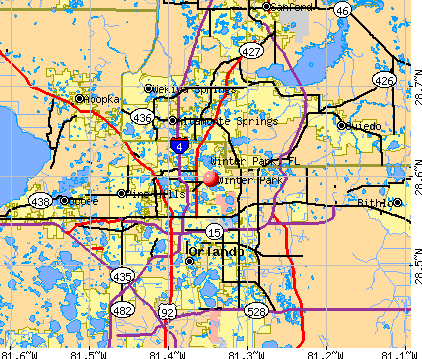 Winter Park, FL map