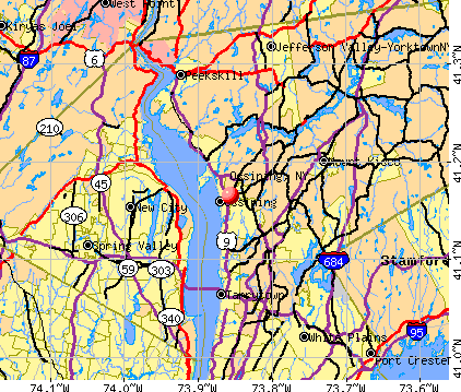 Ossining, NY map