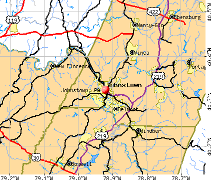 Johnstown, PA map
