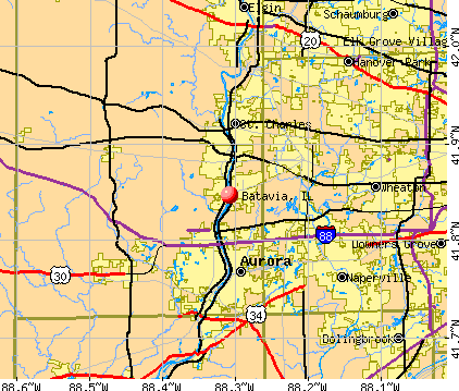 Batavia, IL map