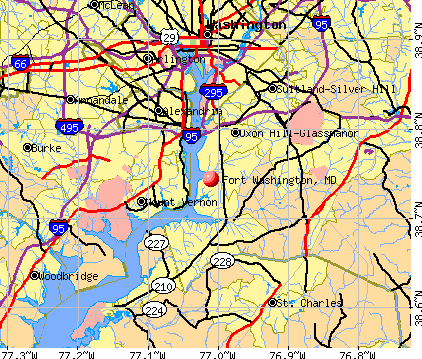 Fort Washington, MD map
