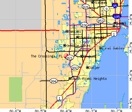 The Crossings, FL map